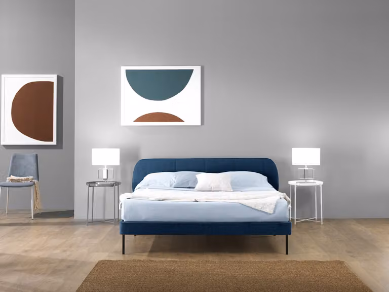 Letto MADRID 160 x 200 cm Blu