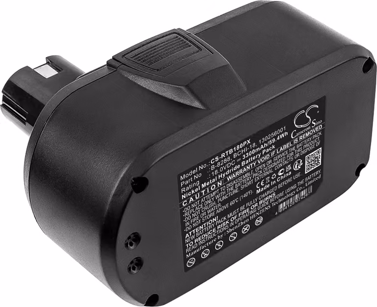 TECHTEK Batteria compatibile con [Ryobi] CDL1802P4, CID-1802P, CS1800, CTH1802, CTH1802K, FL1800, HBD750R, HD1800M, HP1802M, MS181, R10530, R10531, R