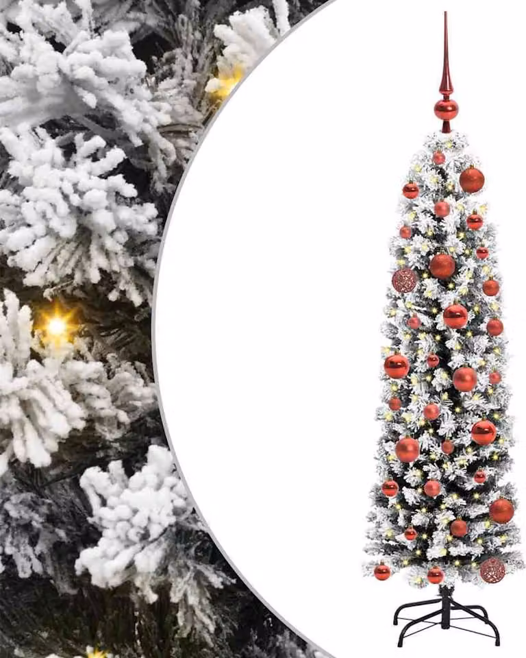 Albero di Natale artificiale a 150 LED con supporto verde 120 cm