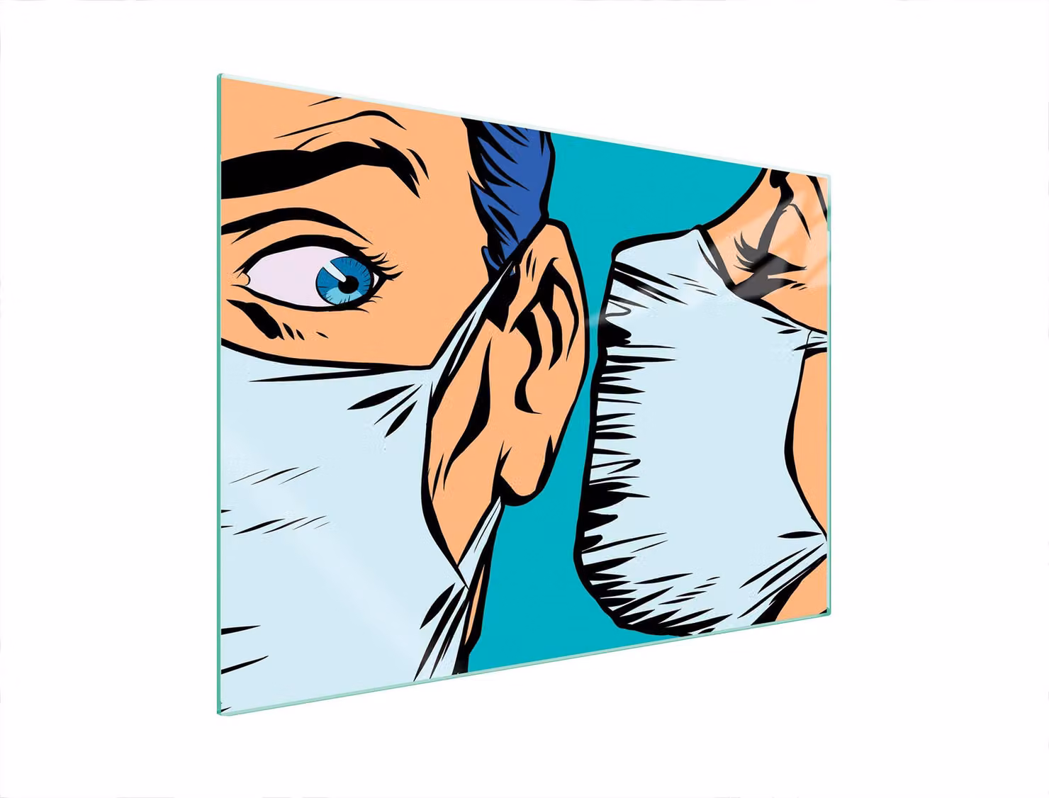 Piastra Protettiva In Vetro Per Maschera 70X52