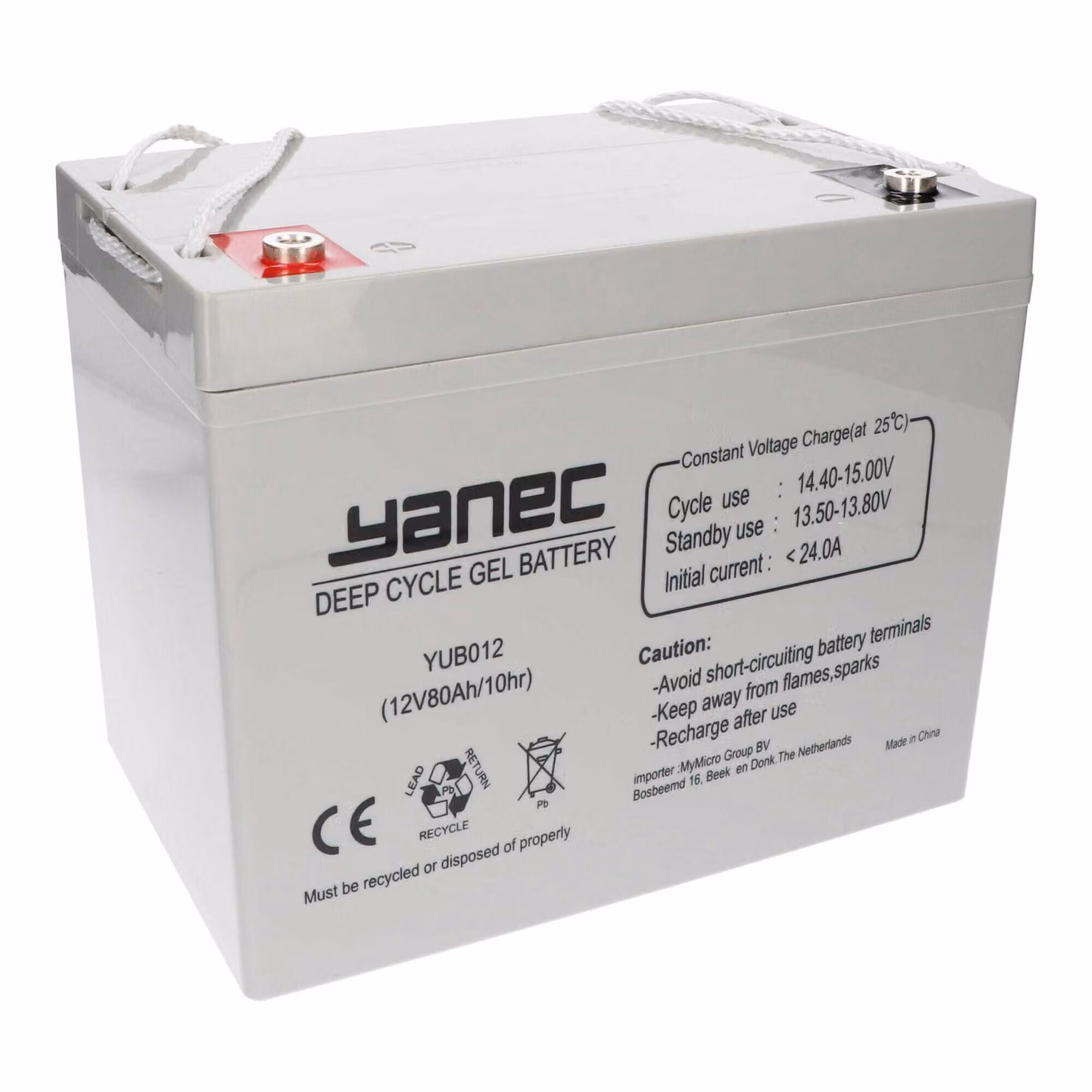 Yanec -Gel -Batteria 12V 80AH