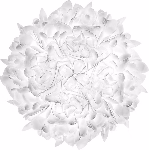 Plafoniera e applique Slamp Veli Foliage bianca con tecnologia LED e design organico