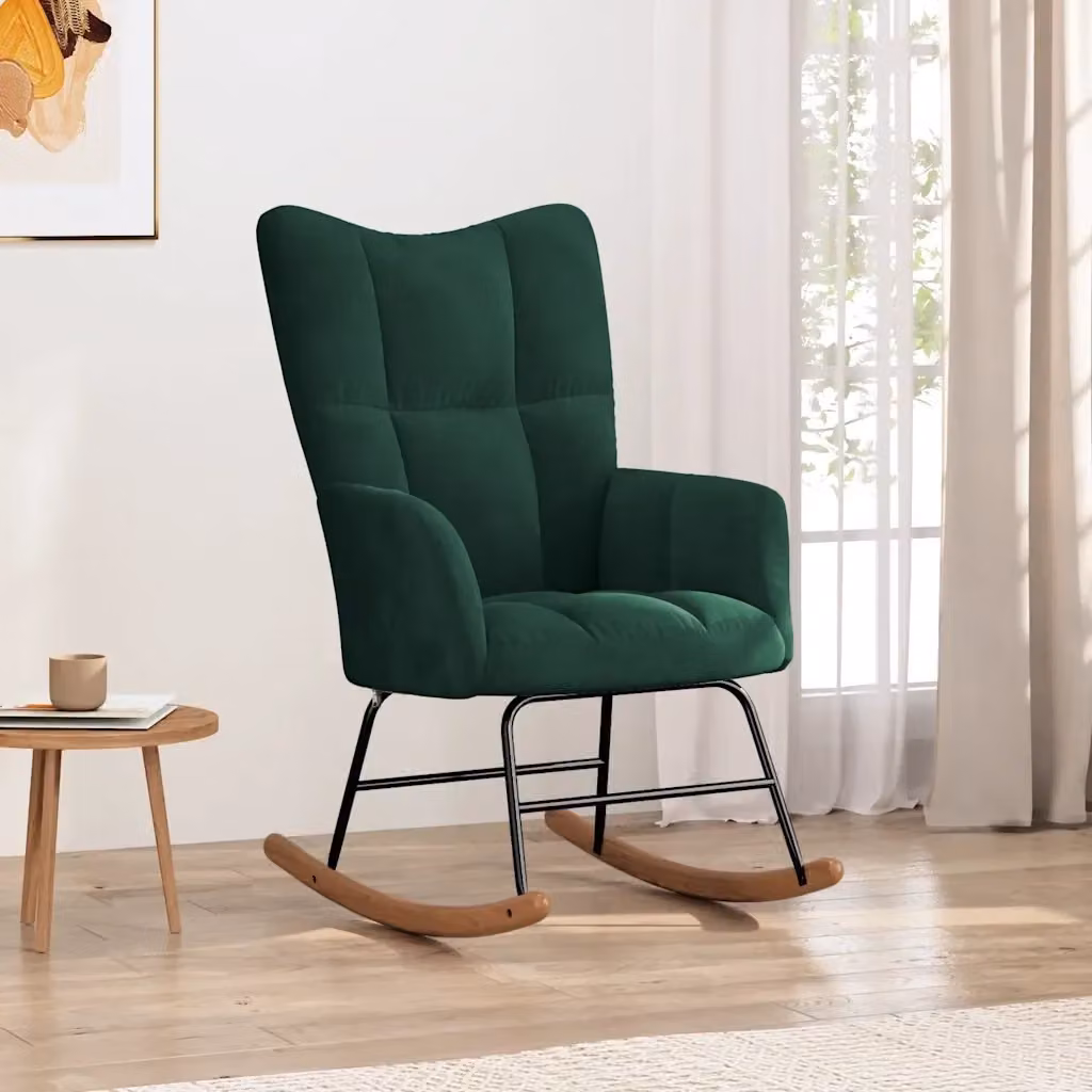Sedia da Pranzo Moderna in Velluto Verde per il Tuo Soggiorno – 2