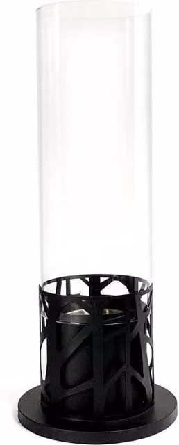 Lampada da tavolo Piper Stones in vetro trasparente, L/P/H: 20.3 x 20.3 x 50 cm