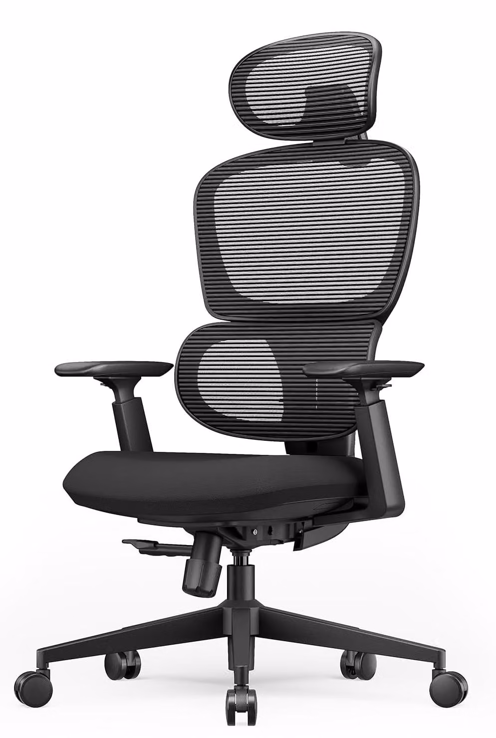 Sedia da ufficio ergonomica - Schienale regolabile e poggiatesta - Supporto lombare - Fino a 100 kg