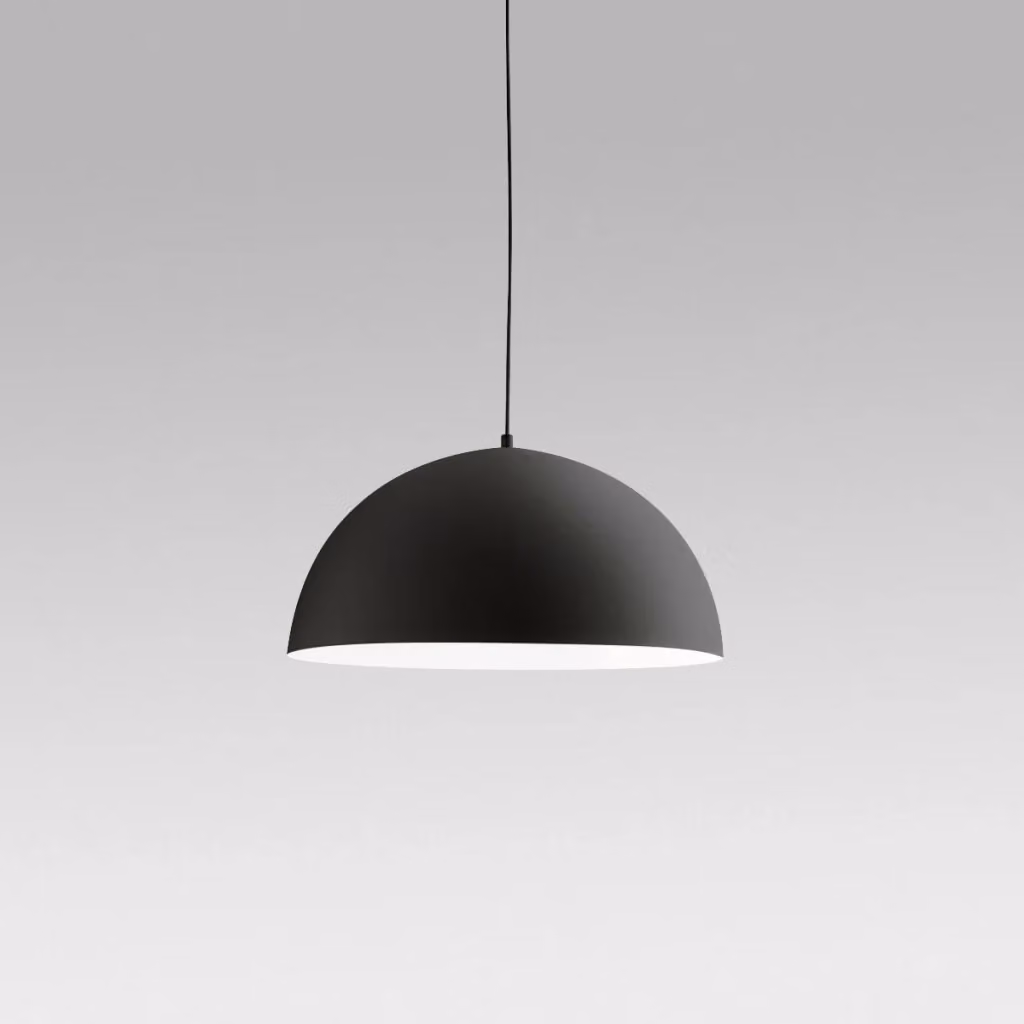 Lampada a Sospensione Bonella Gea Luce in Alluminio con Design Moderno e Finitura Nero Opaco, Attacco E27 – 2