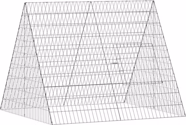 Gabbia per Conigli Argento 110 x 100 x 85 cm Acciaio zincato