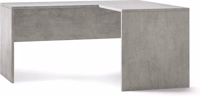 Scrivania da Ufficio Angolare Destra 160x76x150 cm Cemento