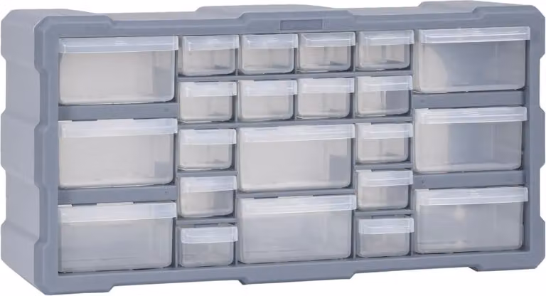 The Living Store Organizzatore multi-cassetto con 22 cassetti 49x16x25,5 cm