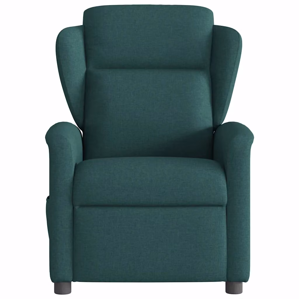 Poltrona Reclinabile Relax vidaXL in Tessuto Verde con Braccioli e Regolazione Manuale – 2