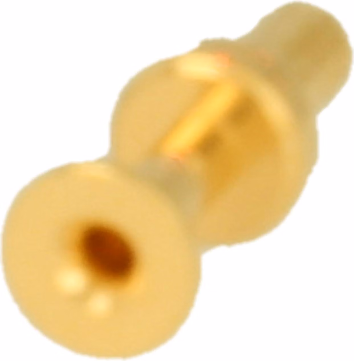 HARTING Yellok - Contatto a crimpare Perno di contatto (M) 0,14 mm² - 0,37 mm² AWG26 - AWG22 oro, 1 pezzo Materiale Lega di rame -