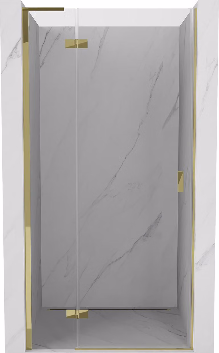 Mexen Mist-H L porta doccia a battente sinistra 120 cm, trasparente, dorata - 8A5L-120-000-50-00-L