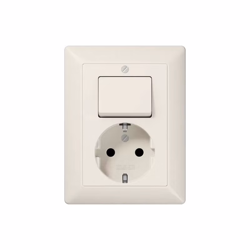 Jung AS5576U Presa SCHUKO® 16 A 250 V con interruttore universale on-off 10 A 250 V, bianco