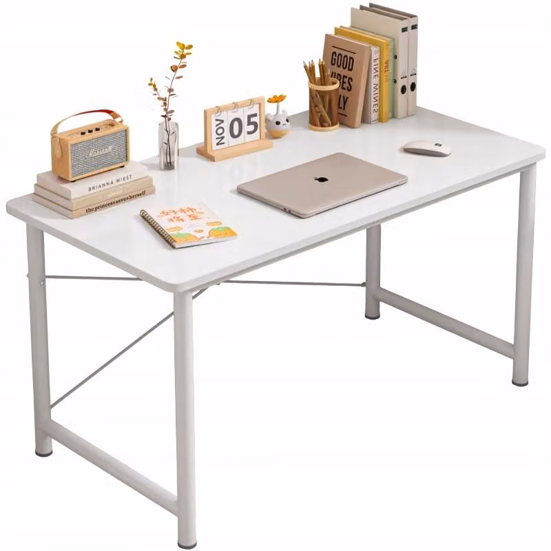 Scrivania per computer in stile scandinavo, tavolo bianco loft grande 100 cm