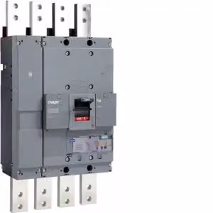 Interruttore automatico, modello h1600, 4 poli, 50 kA, 1600 A, regolazione elettronica, LSI