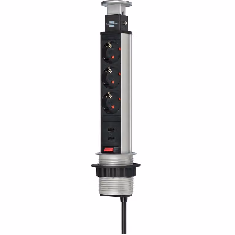 brennenstuhl Tower Power USB-Charger Presa di prolunga da tavolo - prolunga - prese di uscita: 3 - 2,0m - debole