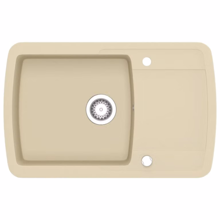 Lavello da Cucina in Granito Vasca Singola Beige