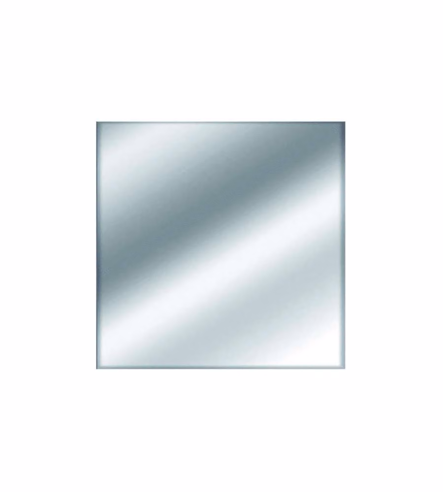 Vetronova Specchio Vetro Sintetico Grigio 50x50 cm per Interni