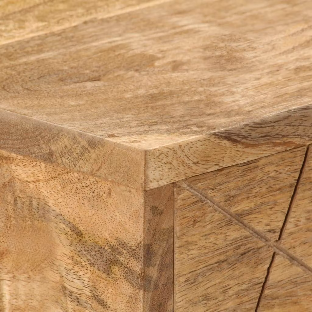 Scrivania con cassetti in legno massiccio di mango 110×50×76 cm