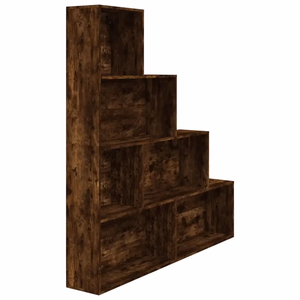 Libreria vidaXL in Rovere Fumo con Pannello Posteriore, L: 155 cm, P: 24 cm, H: 160 cm – 2