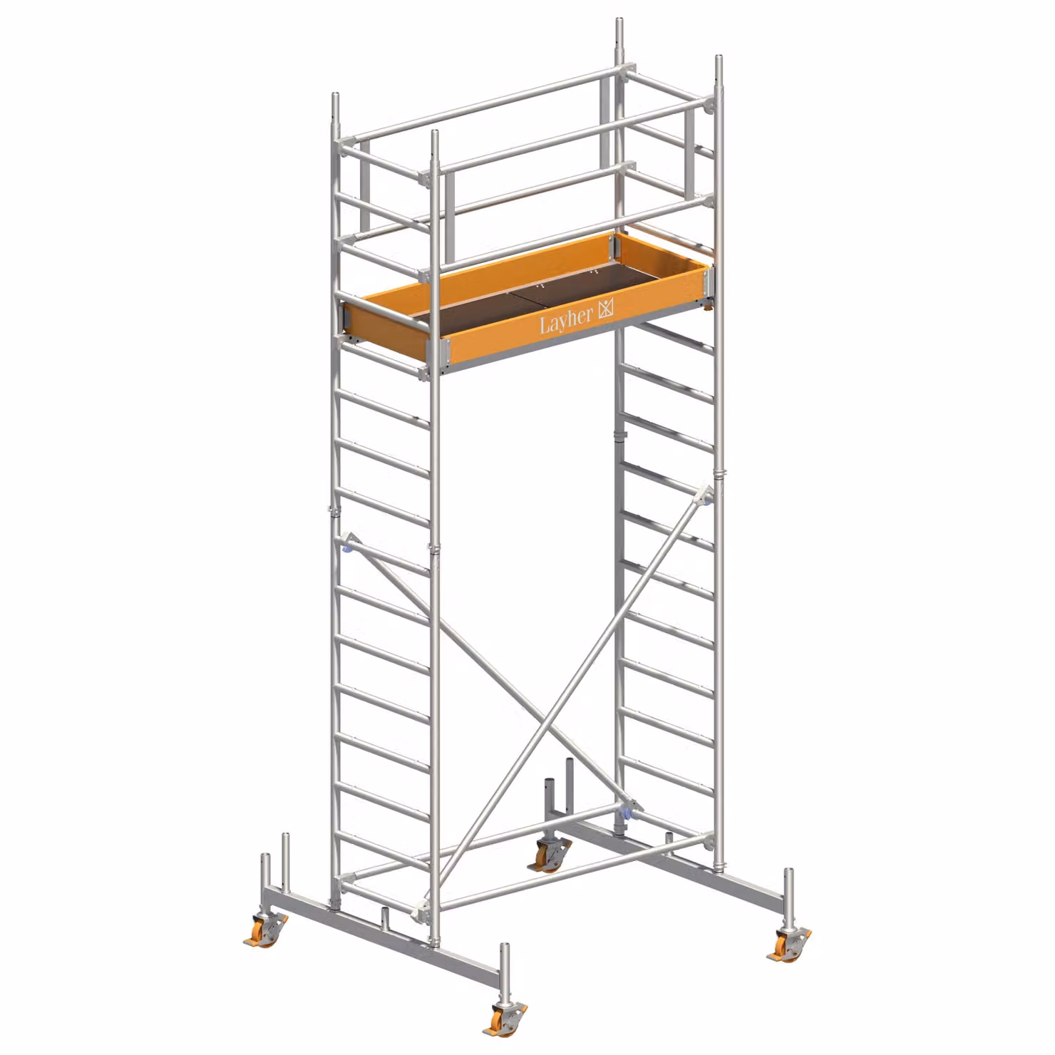 Ponteggio mobile Layher Uni Leicht Montaggio standard 5,26 m AH