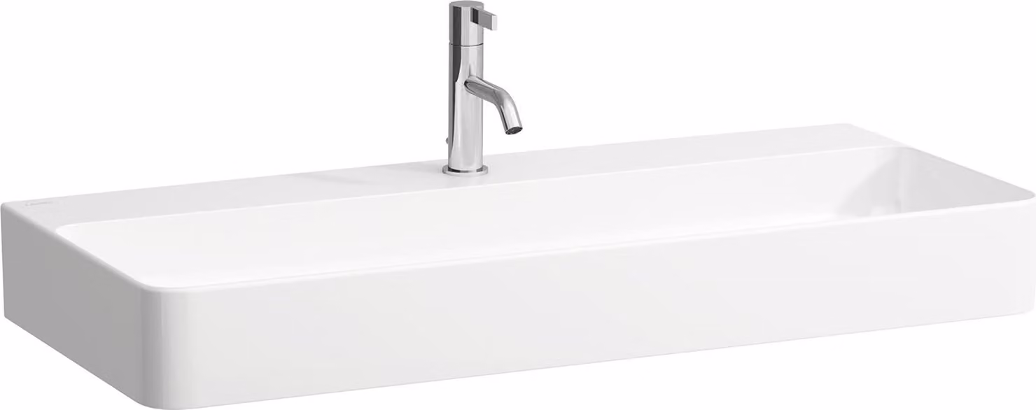 LAUFEN VAL lavabo à poser, 1 trou pour robinet, sans trop-plein, US fermé 950x420mm, H8162870001111, H8162870001111