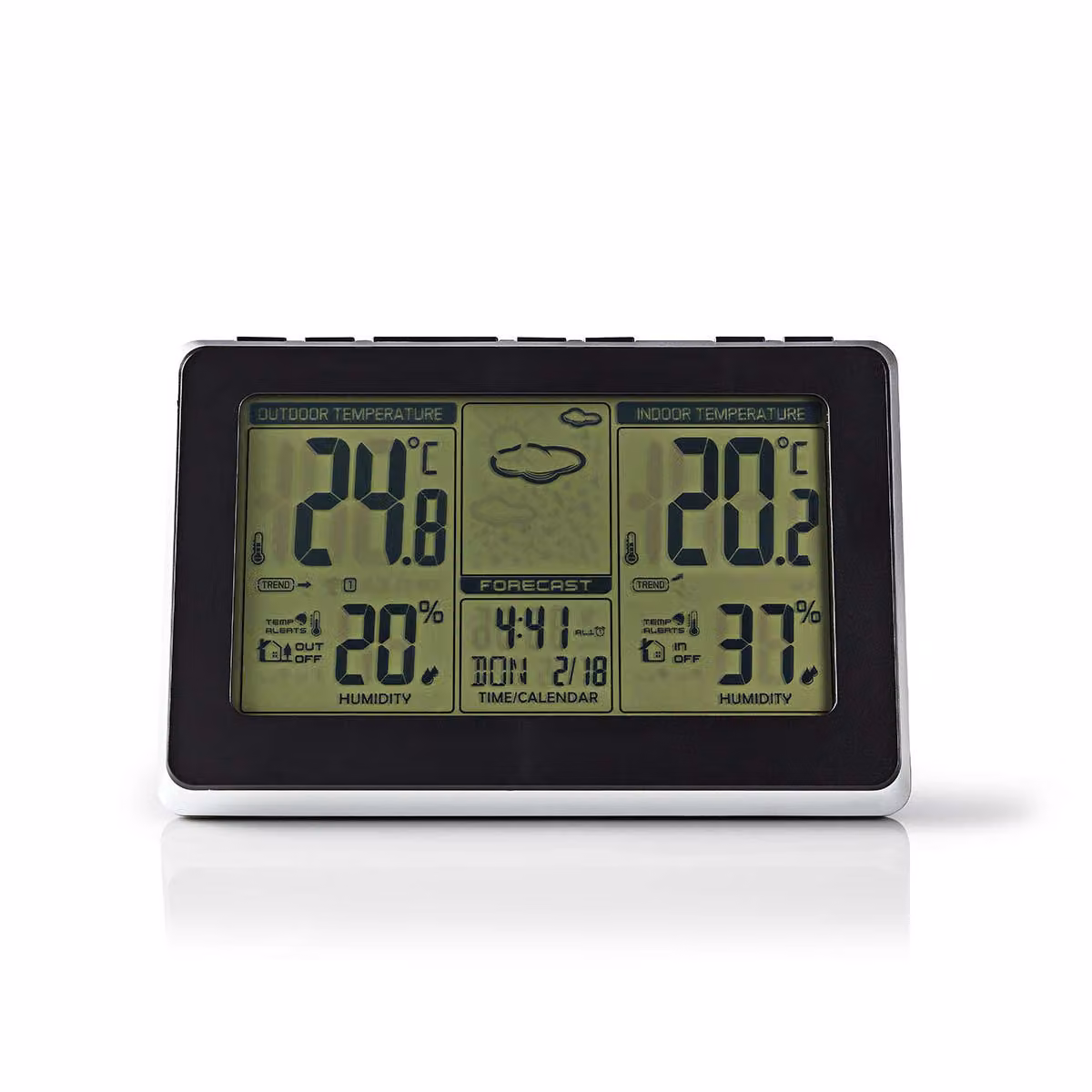 Stazione meteorologica wireless con schermo lcd a colori Nedis WEST400BK