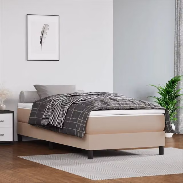 Materasso Ibrido Design Mania in Similpelle Beige e Bianco per Bambini L: 160 cm, P: 80 cm, H: 20 cm – 1