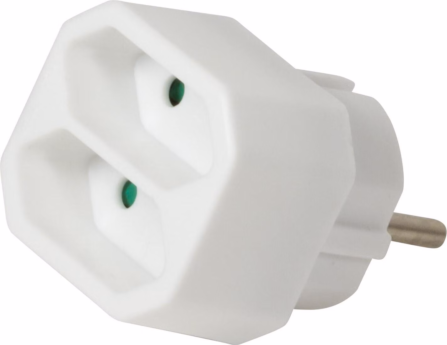 Presa di corrente con 2 prese Euro Bianco