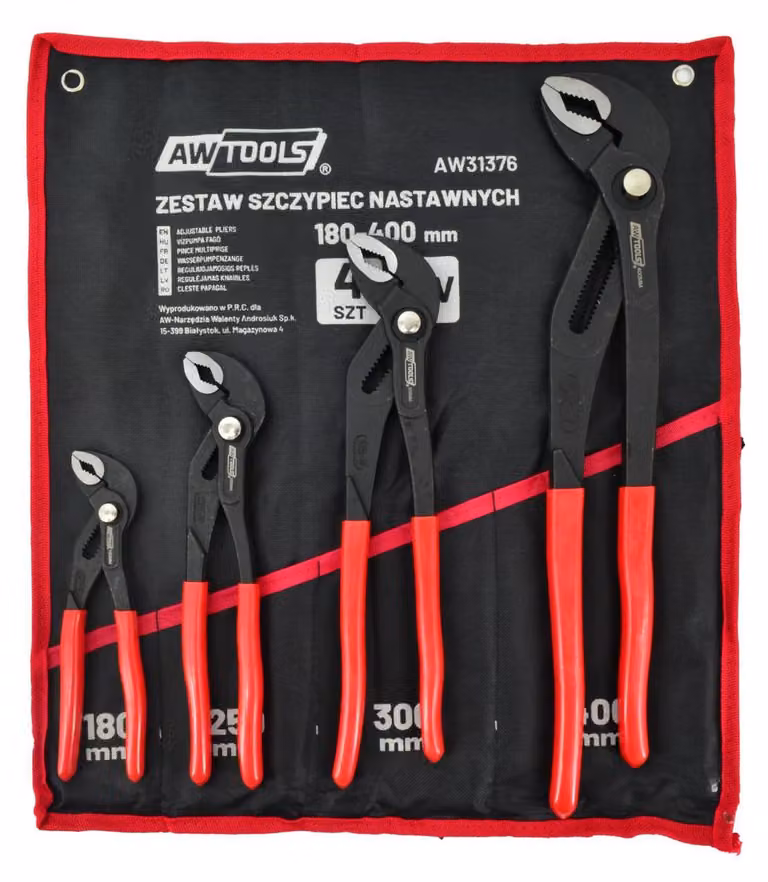 Set di pinze regolabili Awtools 4 pz. (7/10/12/16")