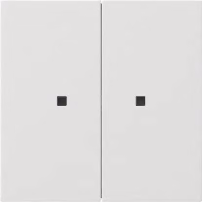 Unità superiore di comando KNX RF 2-f. bianco puro - Culla touch per sistema bus bianco crema...