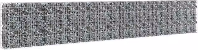 Gabbione con Copertura in Acciaio Zincato 600x30x100 cm