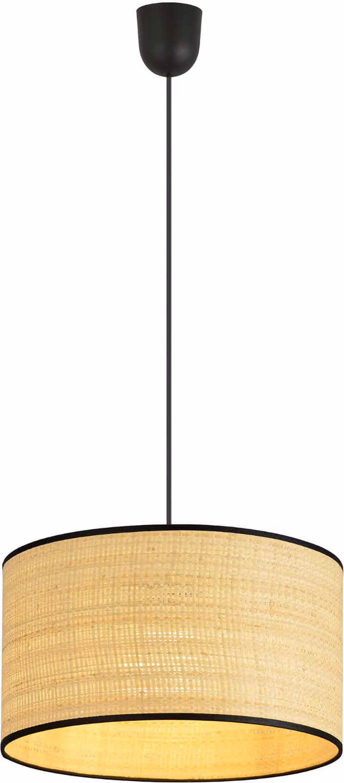Lampada a sospensione Emibig 1xE27 40W ASTON 1 RATTAN 1149/1