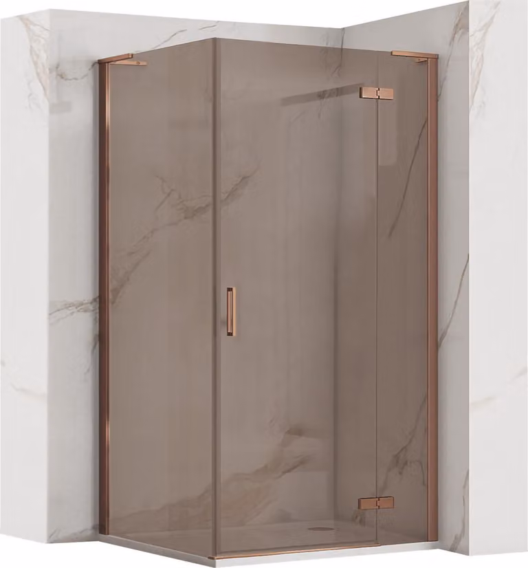 Cabina Doccia Rea Hugo 100X80 Brush Copper