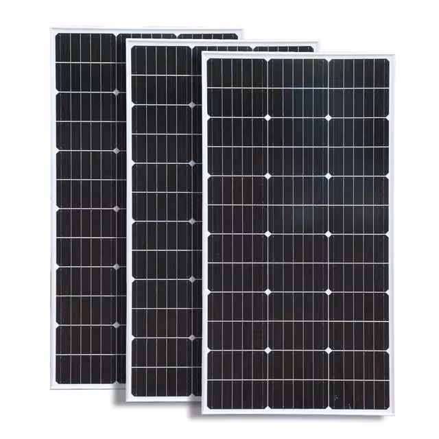 Pannello solare, potenza 100W, materiale di vetro, 3 pannelli solari