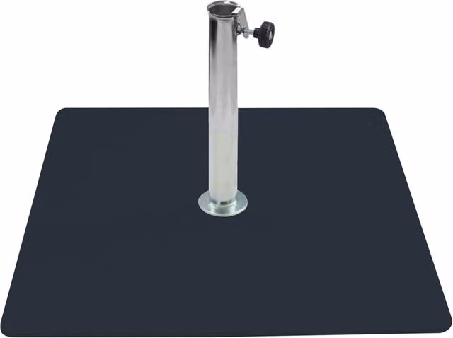 Base per Ombrellone da Giardino 20 Kg per Tubi Ø38mm in Metallo Grafite
