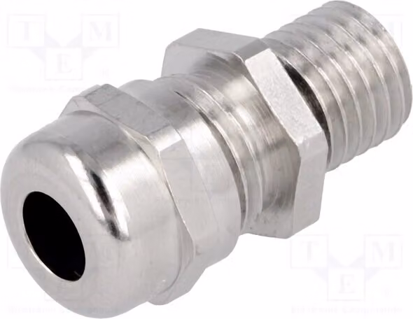 1 x Raccordo per cavo M12, grado di protezione IP68, modello 53112005, con filettatura allungata