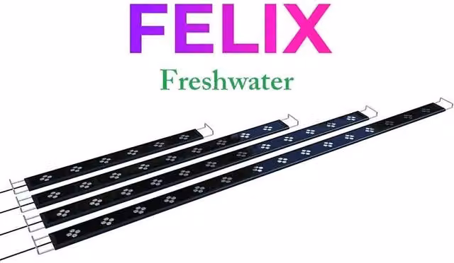 Micmol G2 FELIX 1500 Fresh 75W LED per acquari d'acqua dolce piantumati, colore nero