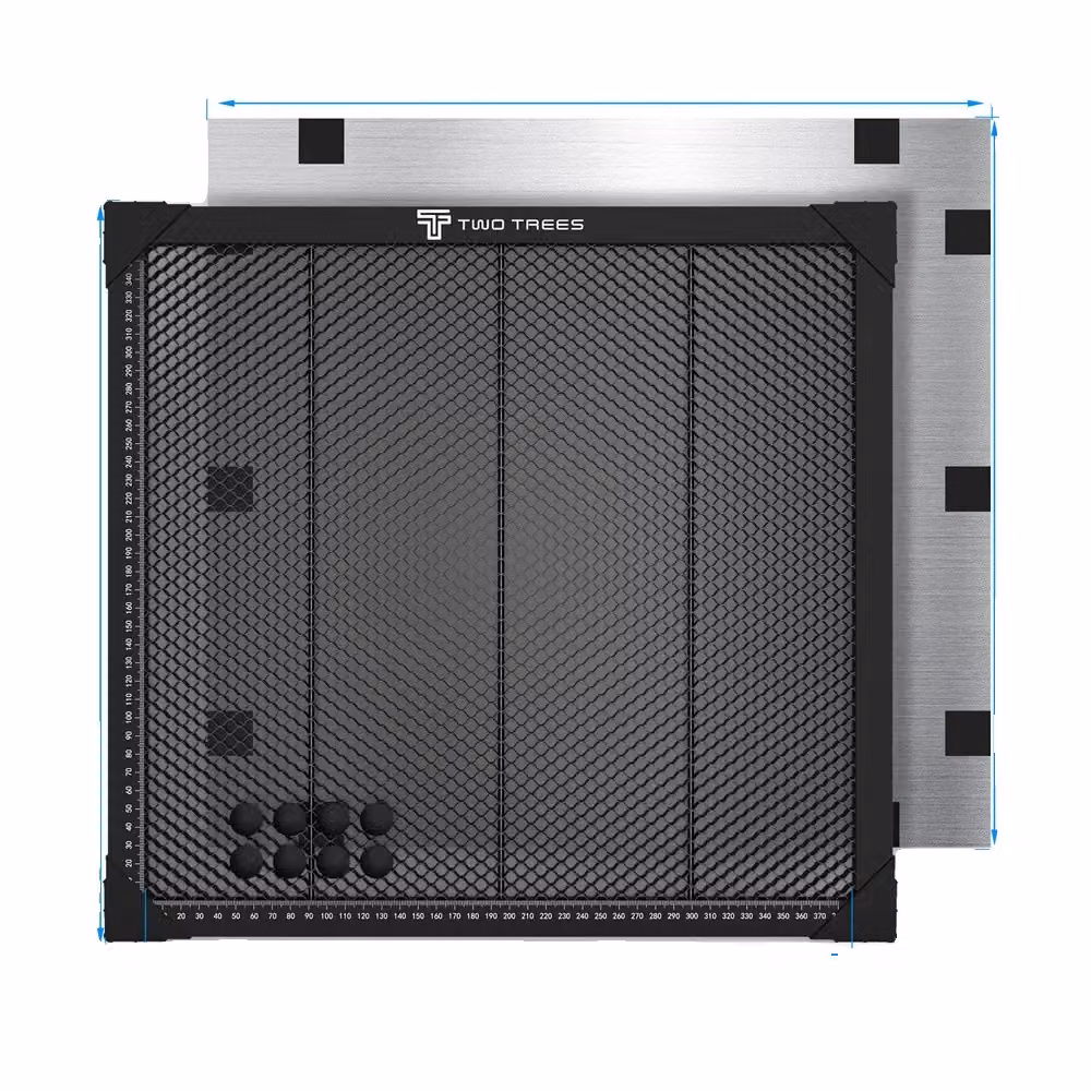 Letto a nido d'ape laser, compatibile con macchine CO2, maggiore efficienza di taglio, 430x400x22mm/li/ul/div