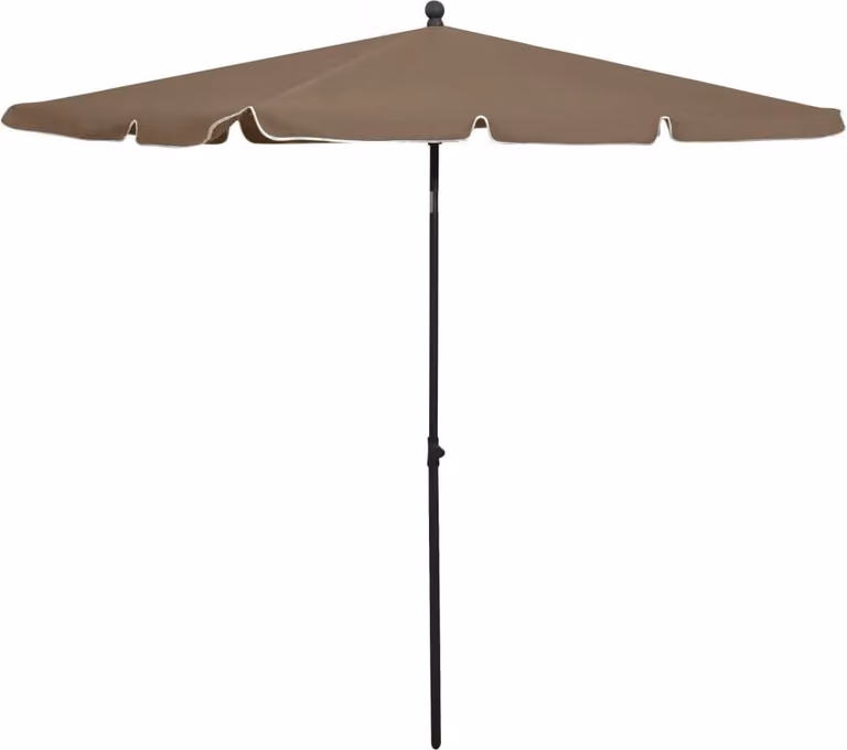 Maison Exclusive - Ombrellone con palo 210x140 cm color taupe