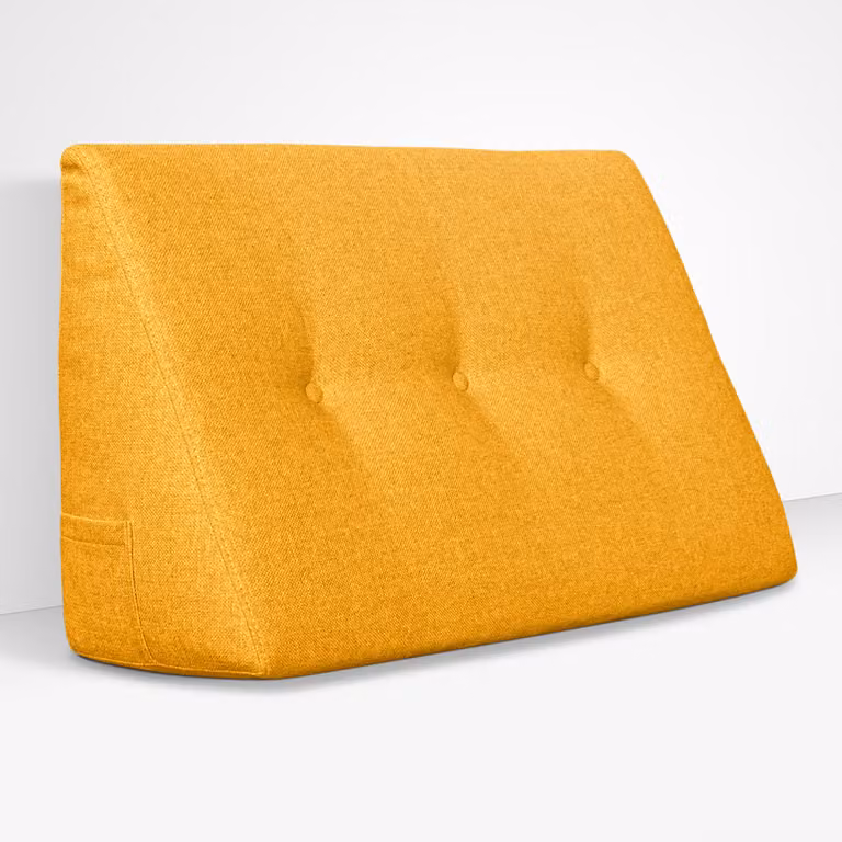 Cuscino da Lettura a Cuneo Chill Pillow 80 cm x 26 cm Giallo