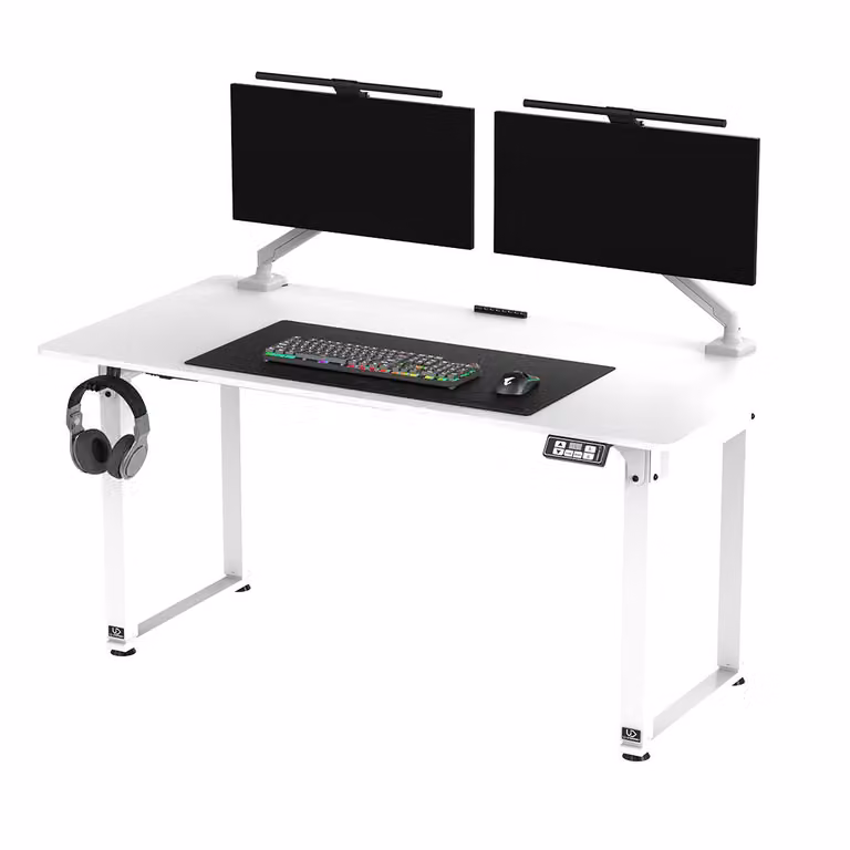 ULTRADESK UPLIFT Scrivania elettrica regolabile in altezza 160×75 cm bianca