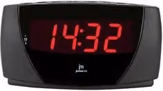 Sveglia Lowell JUSTAMINUTE con funzione snooze, colore nero, modello JE5111N