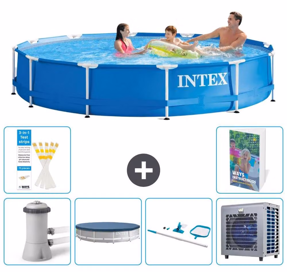 Piscina fuori terra a struttura - 366x76 cm - 5 pezzi - Modello S283