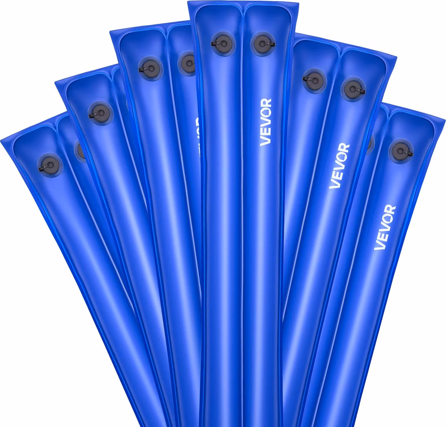 Sacco di zavorra per piscine VEVOR, 6 confezioni da 238 cm ciascuna, sacchi in PVC con pesi di 0,4 mm di spessore con tappo a vite a prova di perdite, sacchi d'acqua per fissare le coperture delle piscine in inverno, blu