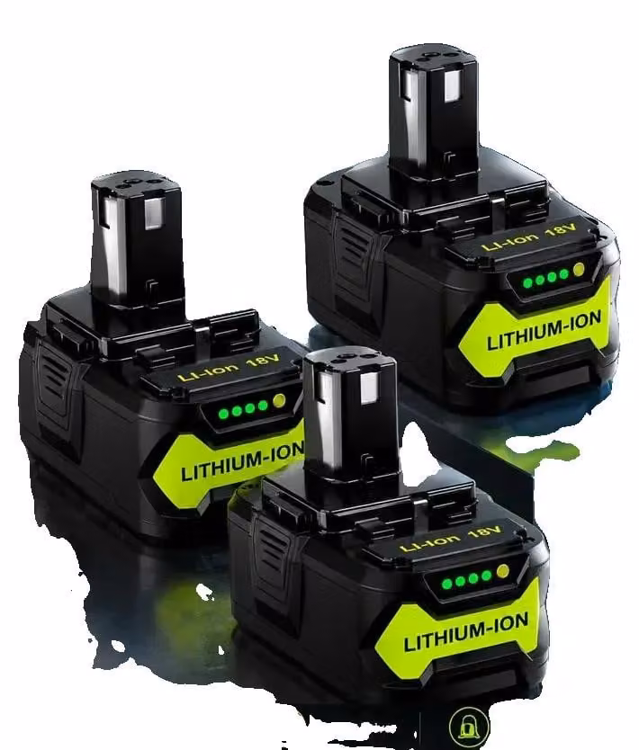 Batterie agli ioni di litio, 18V, capacità 8000mAh, confezione da 3 pezzi, 18V