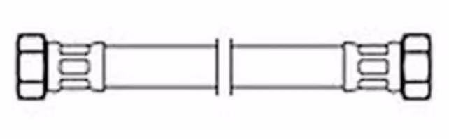 Tubo flessibile Neoflex Neoperl, DN8, 50 cm, attacco filettato interno x filettato interno, 3/8" x 3/8"