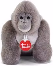 Peluche Gorilla (12x12x14cm) TRUDINO Grigio 51906
