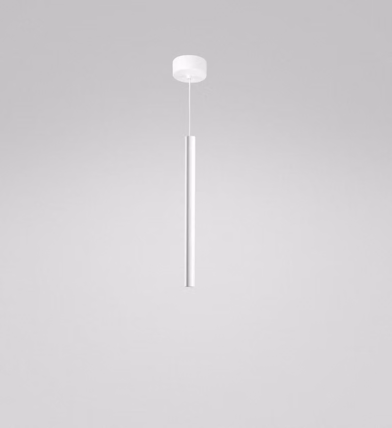 Lampada a Sospensione Singola Thalassia S/P Bianco 7W LED 3000K 398lm 18° - Gealuce Sospensione in alluminio satinato design moderno