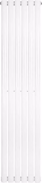 Radiatore Verticale Design Ovale Colonna Singola Monstershop Bianco H: 160 cm, L: 36 cm – 1